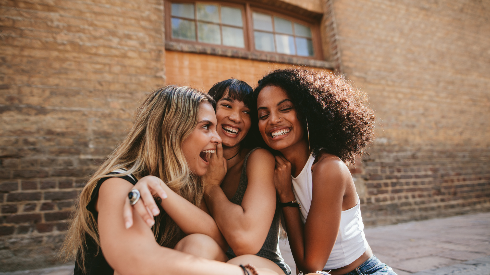 A group of friends enjoying their time together