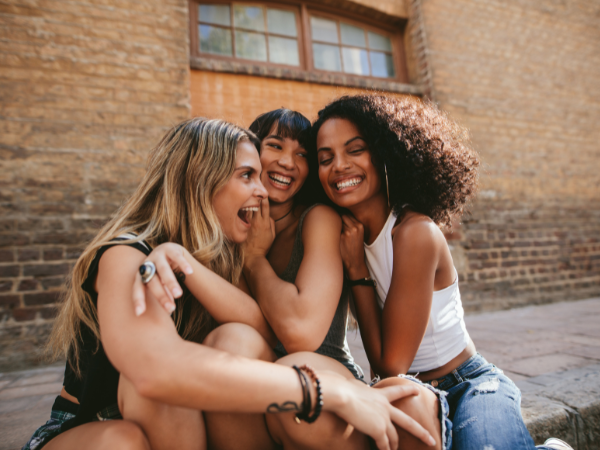 A group of friends enjoying their time together